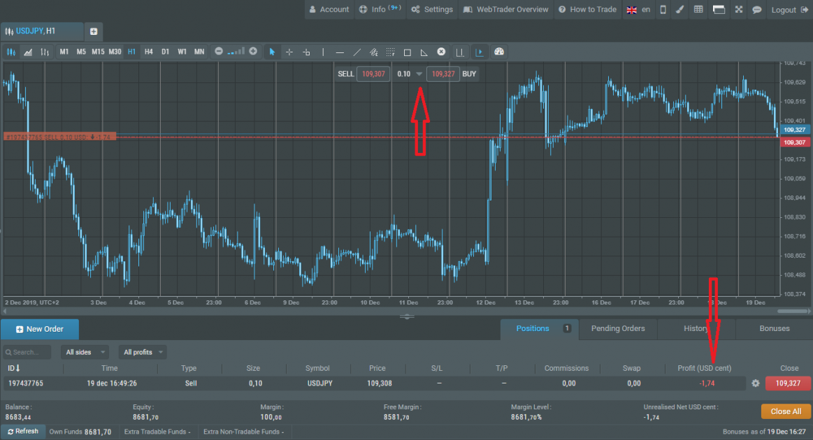 Trade field in R WebTrader