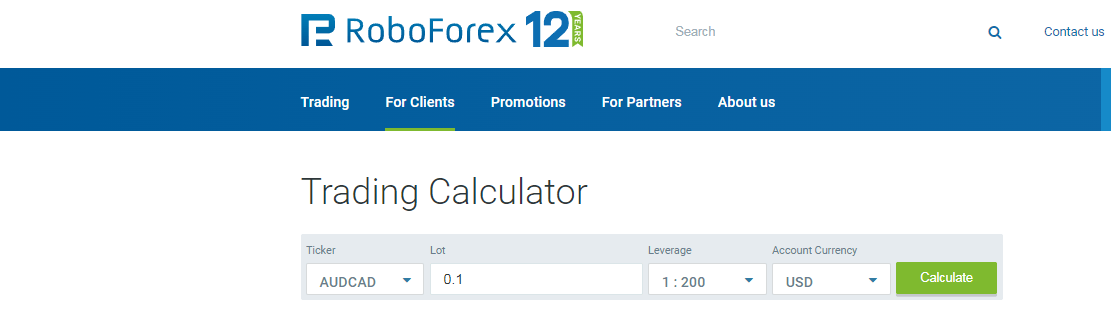 Trading Calculator