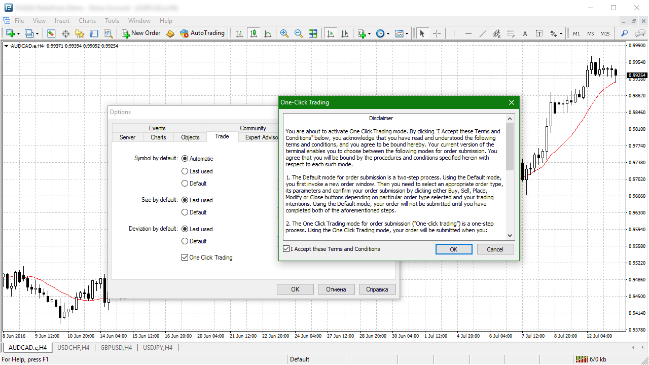 One Click Trading Faster Order Placement RoboForex